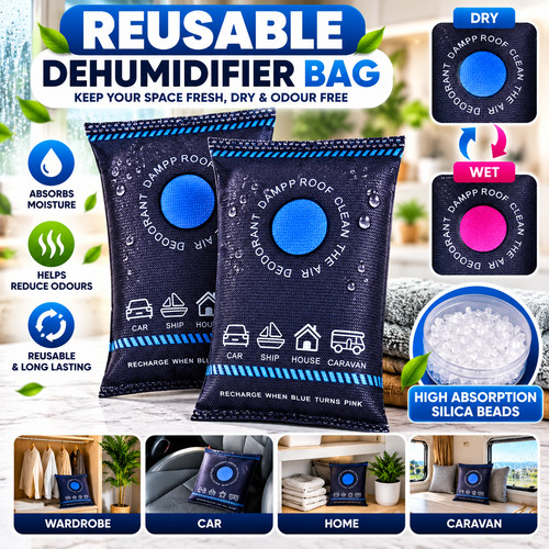 2pcs reusable dehumidifier - dehumidifier, bag